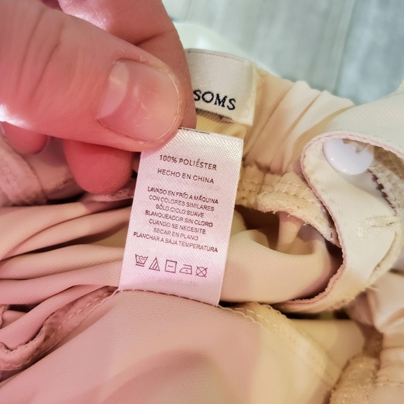 Bailey's Blossoms Oatmeal Cream Off-White Ruffle Bubble Baby Romper Size 9-12m - Picture 12 of 12